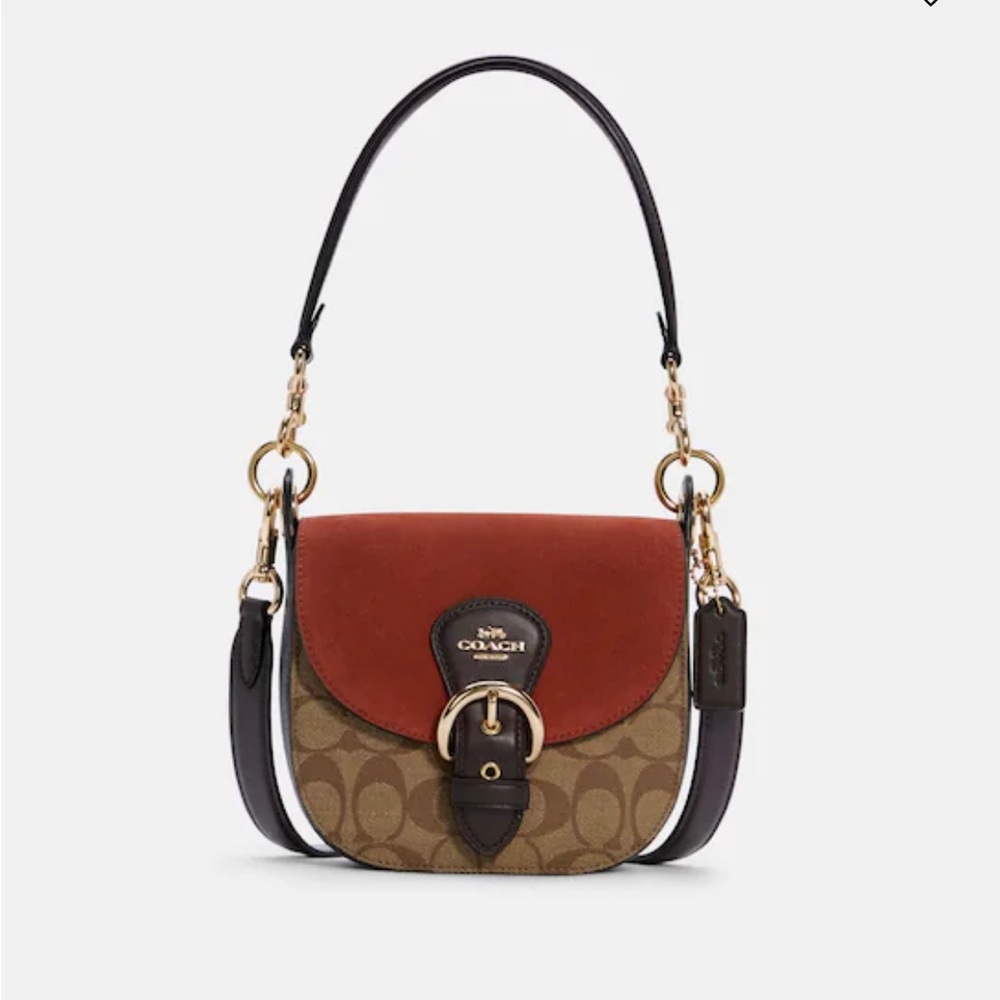 Coach KLEO SHOULDER BAG 23 IN SIGNATURE CANVAS